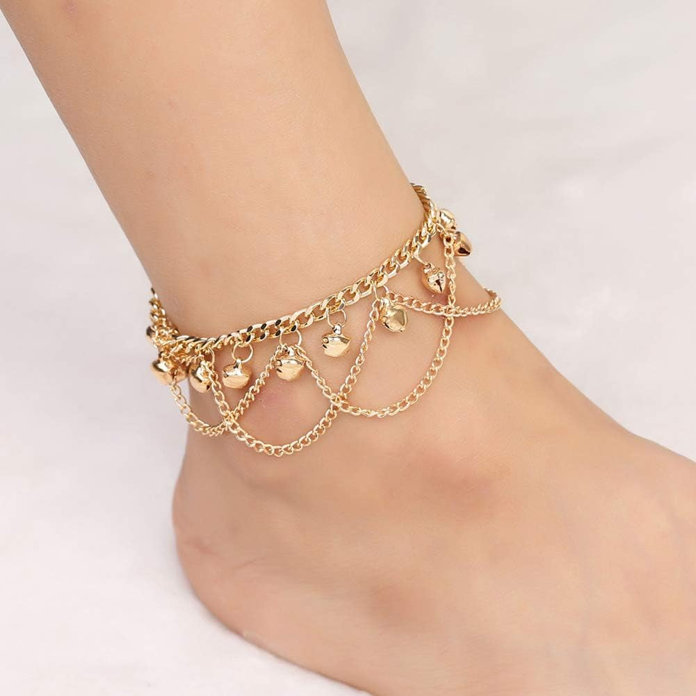 Charming Jingle Bell Anklet for Women & Girls - Perfect Beach Foot Jewelry Gift