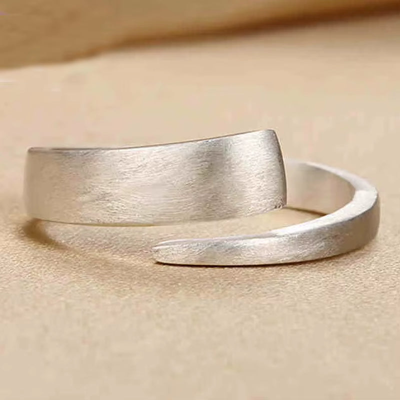 925 Sterling Silver Rings for Women Geometry Open Ring Hypoallergenic Sterling Silver Jewelry Gifts for Girls