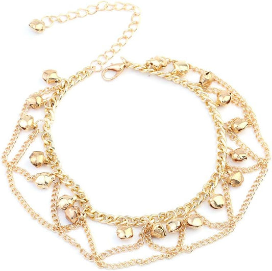 Charming Jingle Bell Anklet for Women & Girls - Perfect Beach Foot Jewelry Gift