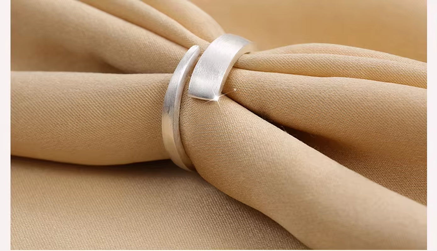 925 Sterling Silver Rings for Women Geometry Open Ring Hypoallergenic Sterling Silver Jewelry Gifts for Girls